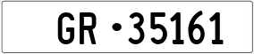 Trailer License Plate